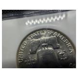 1961-D Franklin Silver Half Dollar  NGC MS65 -  NGC Price Guide Value for an MS65 is $135