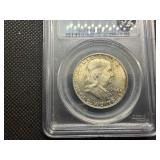 1962-D Franklin Silver Half Dollar  PCGS MS64 - PCGS Price Guide Value for an MS64 is $46