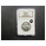 1963 Franklin Silver Half Dollar  NGC MS65 -  NGC Price Guide Value for an MS65 is $55