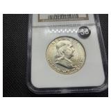 1963 Franklin Silver Half Dollar  NGC MS65 -  NGC Price Guide Value for an MS65 is $55
