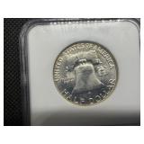 1963 Franklin Silver Half Dollar  NGC MS65 -  NGC Price Guide Value for an MS65 is $55
