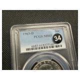 1963-D Franklin Silver Half Dollar  PCGS MS65 - PCGS Price Guide Value for an MS65 is $50