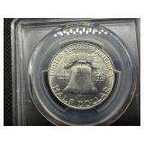 1963-D Franklin Silver Half Dollar  PCGS MS65 - PCGS Price Guide Value for an MS65 is $50