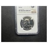 1958 Proof Franklin Silver Half Dollar  NGC PF69 - NGC Price Guide Value for a PF69 is $900