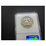 1960 Proof Franklin Silver Half Dollar  NGC PF68 - NGC Price Guide Value for a PF68 is $125