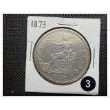 Rare 1873 Trade Dollar - Greysheet Wholesale Value for an XF40 is $428