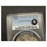 Beautiful Gem+ 1885 Silver Morgan Dollar - PCGS MS66+ - PCGS Price Guide Value for an MS66+ is $700