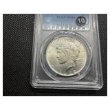 1922-D Silver Peace Dollar - PCGS MS64 - PCGS Price Guide Value for an MS64 is $235