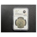 1926 Silver Peace Dollar - NGC MS62 - NGC Price Guide Value for an MS62 is $110