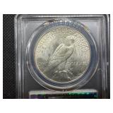 1926-S Silver Peace Dollar - PCGS MS63 - PCGS Price Guide Value for an MS63 is $225