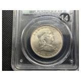1948 Franklin Silver Half Dollar  PCGS MS64  Old Green Holder - PCGS Price Guide Value for an MS64 is $50