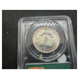 1948 Franklin Silver Half Dollar  PCGS MS64  Old Green Holder - PCGS Price Guide Value for an MS64 is $50