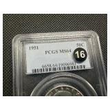 1951 Franklin Silver Half Dollar  PCGS MS64 - PCGS Price Guide Value for an MS64 is $55