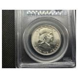 1951 Franklin Silver Half Dollar  PCGS MS64 - PCGS Price Guide Value for an MS64 is $55