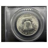 1951 Franklin Silver Half Dollar  PCGS MS64 - PCGS Price Guide Value for an MS64 is $55
