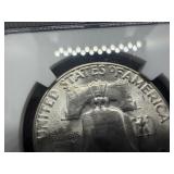 1951-S Franklin Silver Half Dollar  NGC MS64 -  NGC Price Guide Value for an MS64 is $60
