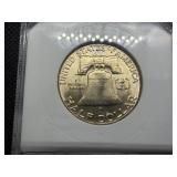 1952 Franklin Silver Half Dollar  PCI MS65 - Greysheet Wholesale Value for An MS65 is $40.56