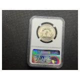 1952-D Franklin Silver Half Dollar  NGC MS64 -  NGC Price Guide Value for an MS64 is $50