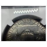 1952-D Franklin Silver Half Dollar  NGC MS64 -  NGC Price Guide Value for an MS64 is $50