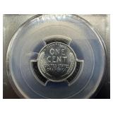 1943-S Steel Lincoln Cent PCGS MS66 - PCGS Price Guide Value for an MS66 is $70