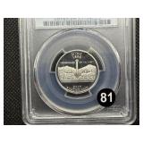 2007-S Silver Utah Washington Quarter PCGS PR69DCAM - PCGS Price Guide Value for a PR69DCAM is $25