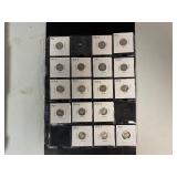 Seventeen High Grade XF-AU Early Date Mercury Dimes 1916 -- 1924 (No 1916-D, 1921, or 1921-D) -  Greysheet Wholesale Value for these coins at XF40 totals: $442.20