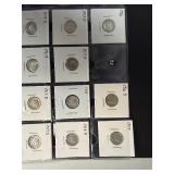 Seventeen High Grade XF-AU Early Date Mercury Dimes 1916 -- 1924 (No 1916-D, 1921, or 1921-D) -  Greysheet Wholesale Value for these coins at XF40 totals: $442.20