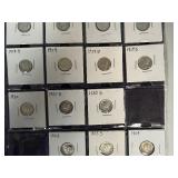 Seventeen High Grade XF-AU Early Date Mercury Dimes 1916 -- 1924 (No 1916-D, 1921, or 1921-D) -  Greysheet Wholesale Value for these coins at XF40 totals: $442.20