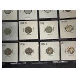 Twenty High Grade XF-AU  Mercury Dimes 1924-D -- 1931 -  Greysheet Wholesale Value for these coins at VF20 totals: $345.01