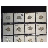 Twenty High Grade XF-AU  Mercury Dimes 1931-D - 1940 -  Greysheet Wholesale Value for these coins at VF20 totals: $148.05