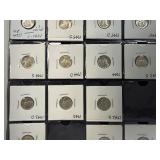 Eighteen High Grade XF-AU  Mercury Dimes 1940-D -- 1945-S 'Micro S' -  Greysheet Wholesale Value for these coins at VF20 totals: $112.29