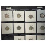 Eighteen High Grade XF-AU  Mercury Dimes 1940-D -- 1945-S 'Micro S' -  Greysheet Wholesale Value for these coins at VF20 totals: $112.29