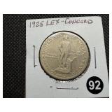 1925 Lexington-Concord Commemorative Silver Half Dollar - Greysheet Wholesale Price for an XF40 is $58