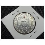 1936 Rhode Island Commemorative Silver Half Dollar Marked MS64 When Purchased - Greysheet Wholesale Price for an MS64 is $130