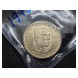 1946 Booker T. Washington Commemorative Silver Half Dollar - Greysheet Wholesale Price for an XF40 is $30