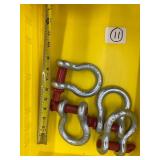 LOT of 4 -  3/4” 4 TN Screw Pin CLEVISES