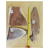 LIVE EDGE LOT - WALNUT - 3 pcs
