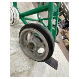 BARREL DOLLY  for 55 gal drums - no strap , brake needs attent