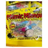 50 pkgs MIMIC MINNOW TAILS - pink / blue / silver / black dot