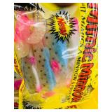 50 pkgs MIMIC MINNOW TAILS - pink / blue / silver / black dot