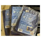 LOT of 3 - 8’x10’ Blue UTILITY TARPS