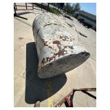 FUEL BARREL and Upright Stand - both dented