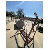 FUEL BARREL and Upright Stand - both dented