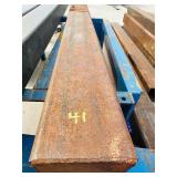 8x4 RECTANGULAR TUBING - Capped on one End - 6 ft long