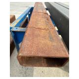 8x4 RECTANGULAR TUBING - Capped on one End - 6 ft long