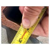 8x4 RECTANGULAR TUBING - Capped on one End - 6 ft long