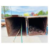 LOT of 2 - SQUARE TUBING - 6x6 - 11 FT L