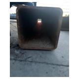 7" SQUARE TUBING - 9 ft + long  (3/8")