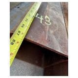 7 x 7 SQUARE TUBING - 7ft + - 5/16"
