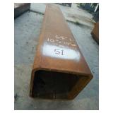 10” x 10” x 1/2”  SQUARE TUBING - 63.75”L